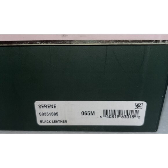 Kate Spade New York Serene Black Leather Iconic Spade Mirror Heels  Size 6.5M - Picture 7 of 15